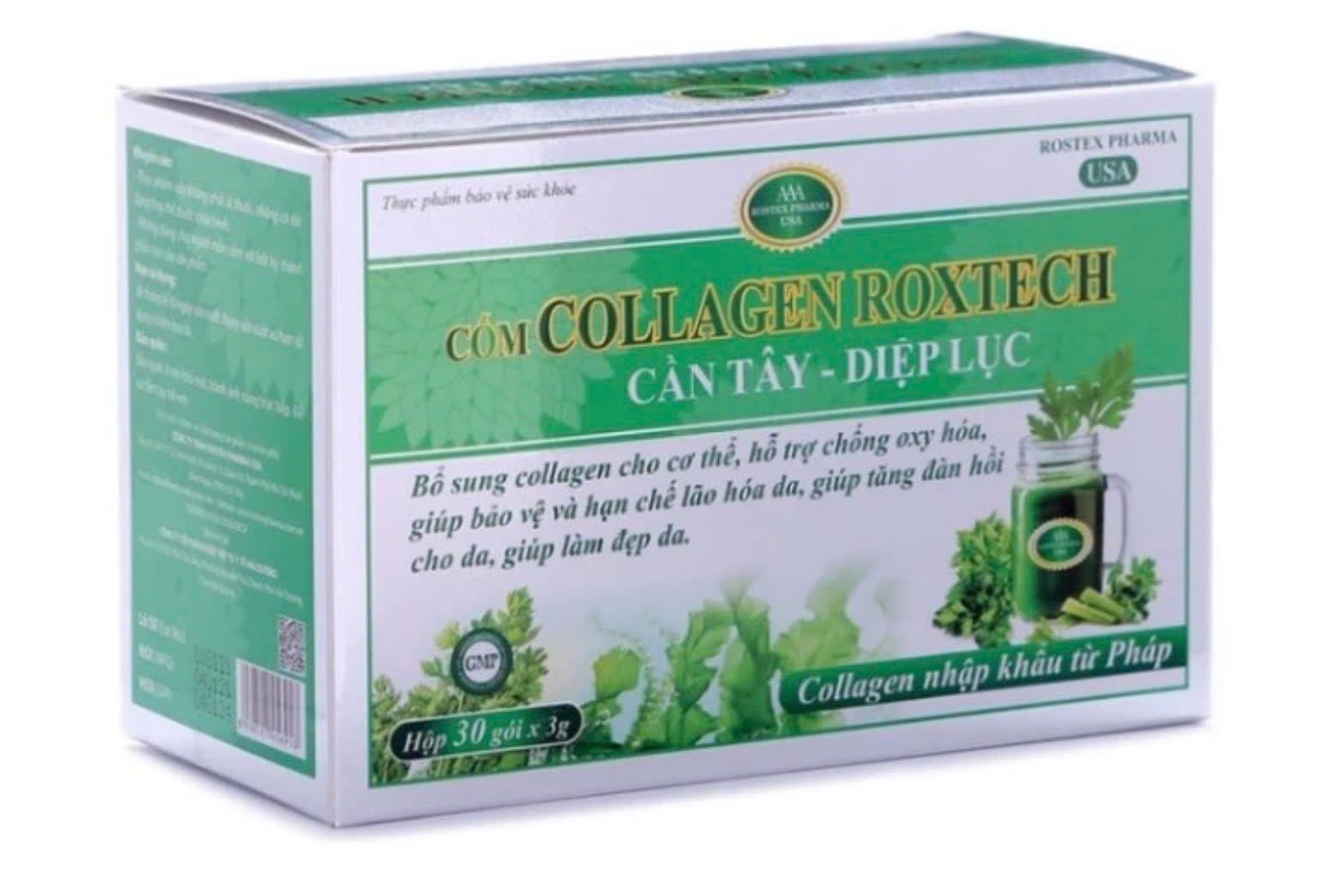 Collagen RoxTech Cần Tây-Diệp Lục gói(h30g)(RT)