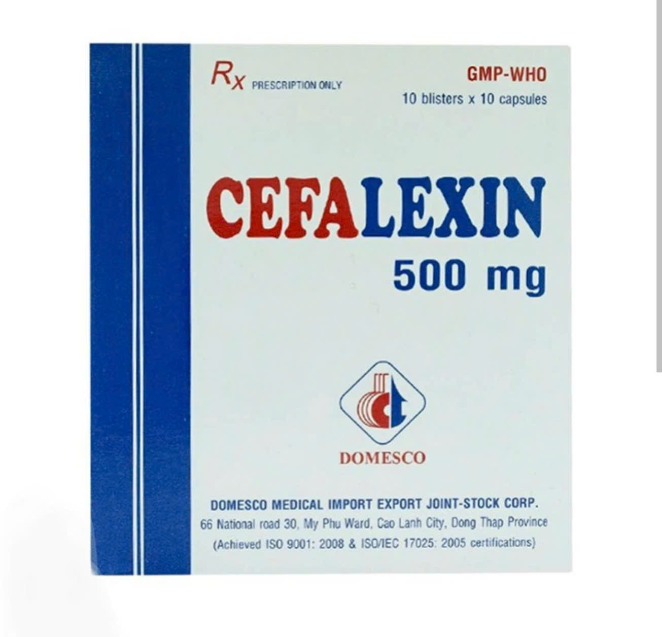 Cefalexin 500 vỉ DMC(LM)